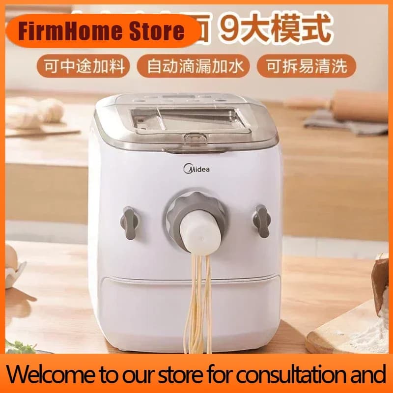 FirmHome StoreNoodles Maker Machine Noodle Paste Electric Pasta Making 220V Home Automatic 6 Sets Die Head Press Dough Roller Au