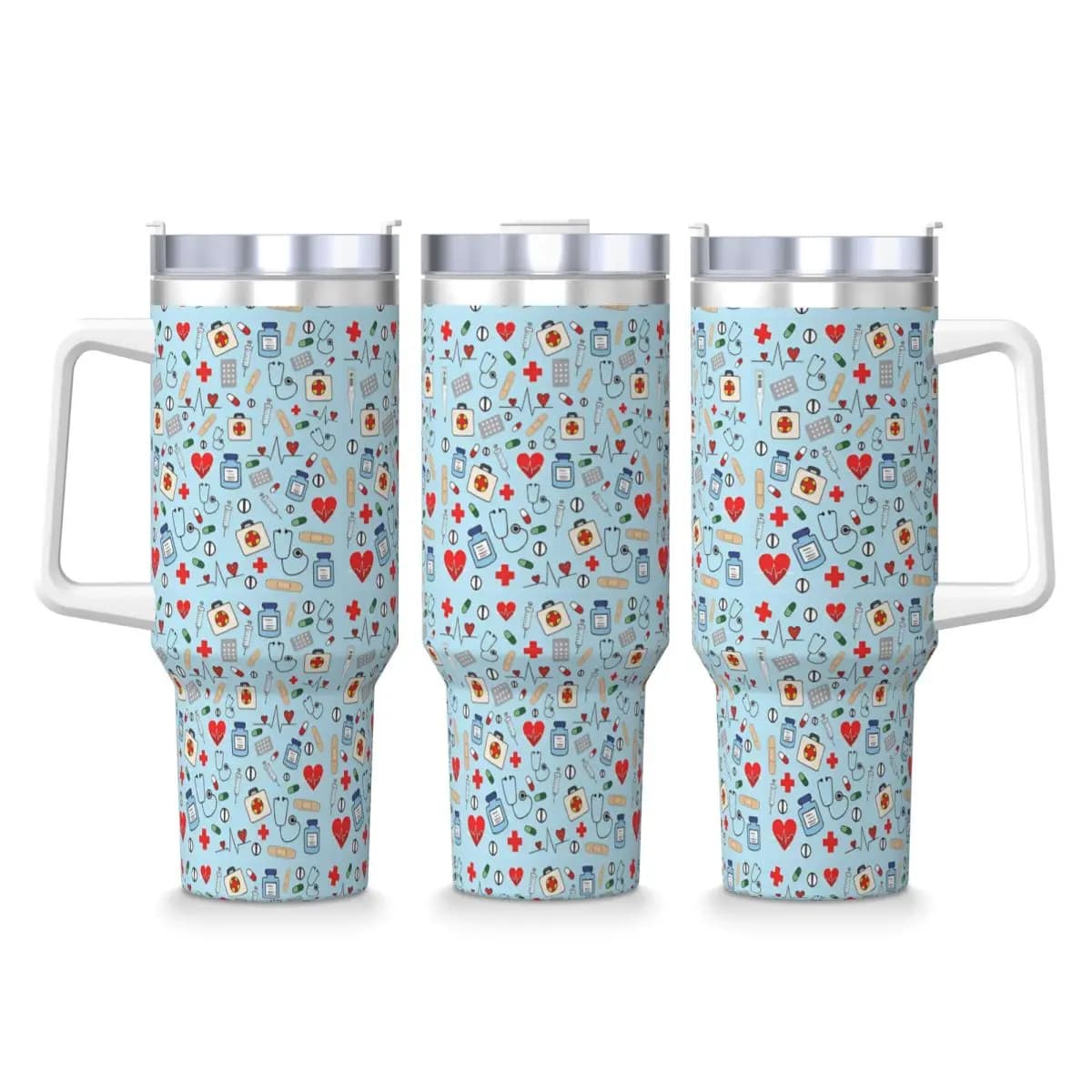 Medical Nurse Doctor Stainless Steel Tumbler Travelist Mugs Cup Large Coffee Mug Heat Hot Drinks Milk Tea Water Bottle
