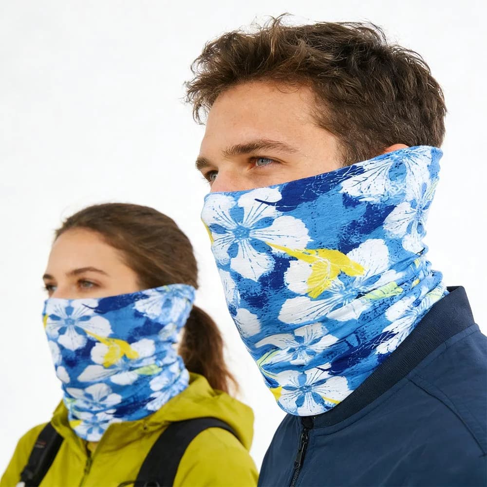 5 pezzi di sciarpe magiche traspiranti alla moda unisex, maschere da ciclismo con protezione solare ad asciugatura rapida, bandane antivento per sport all'aria aperta