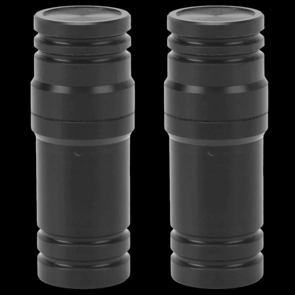 2 Pezzi Protezioni in Plastica per Giunti di Stecche da Biliardo, Filettatura 3/8x10, Tappi Terminali Neri per Stecche da Pool