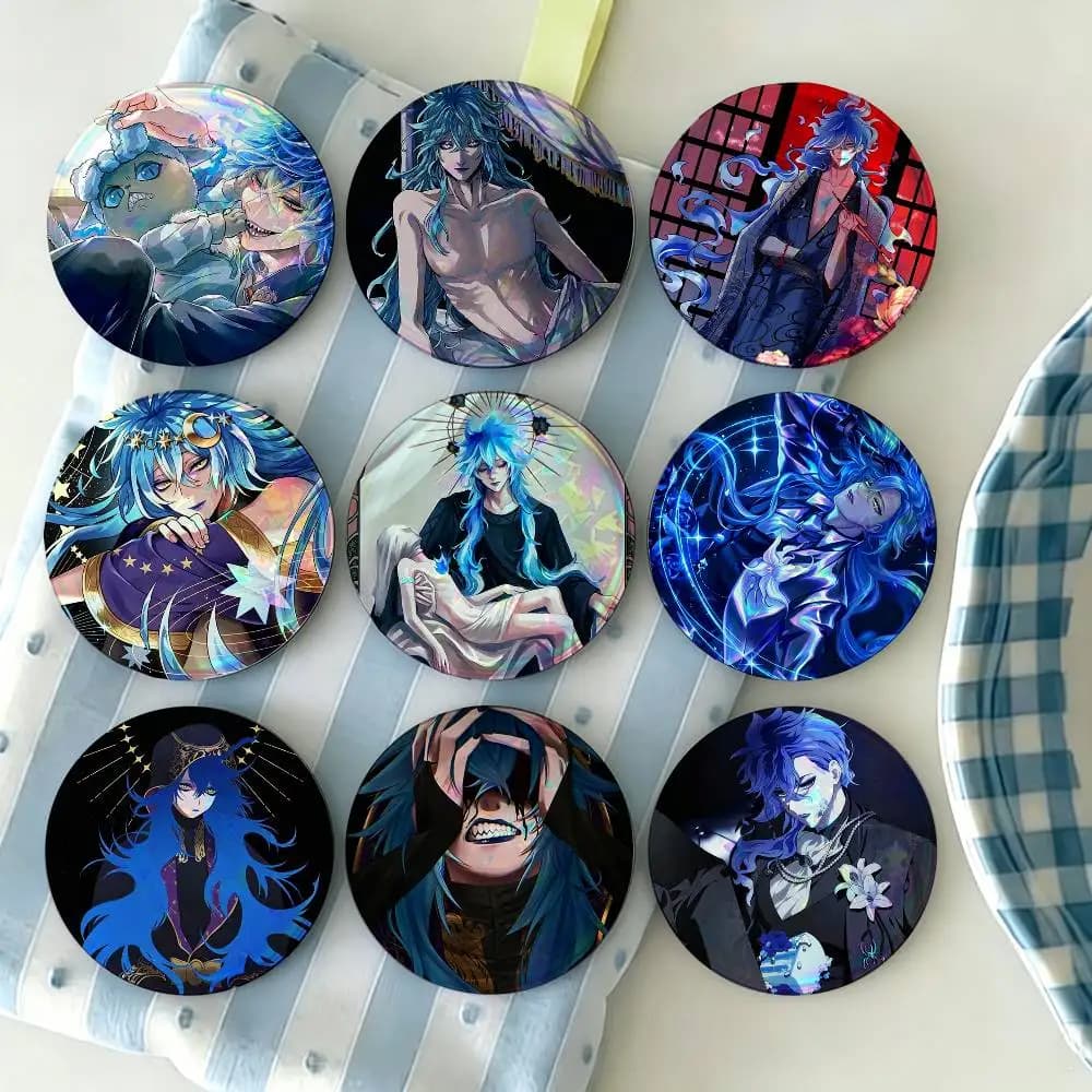 idia Twisted wonderland game Brooches Cartoon Badge Pins Backpack Hat Accessories Friend Gift
