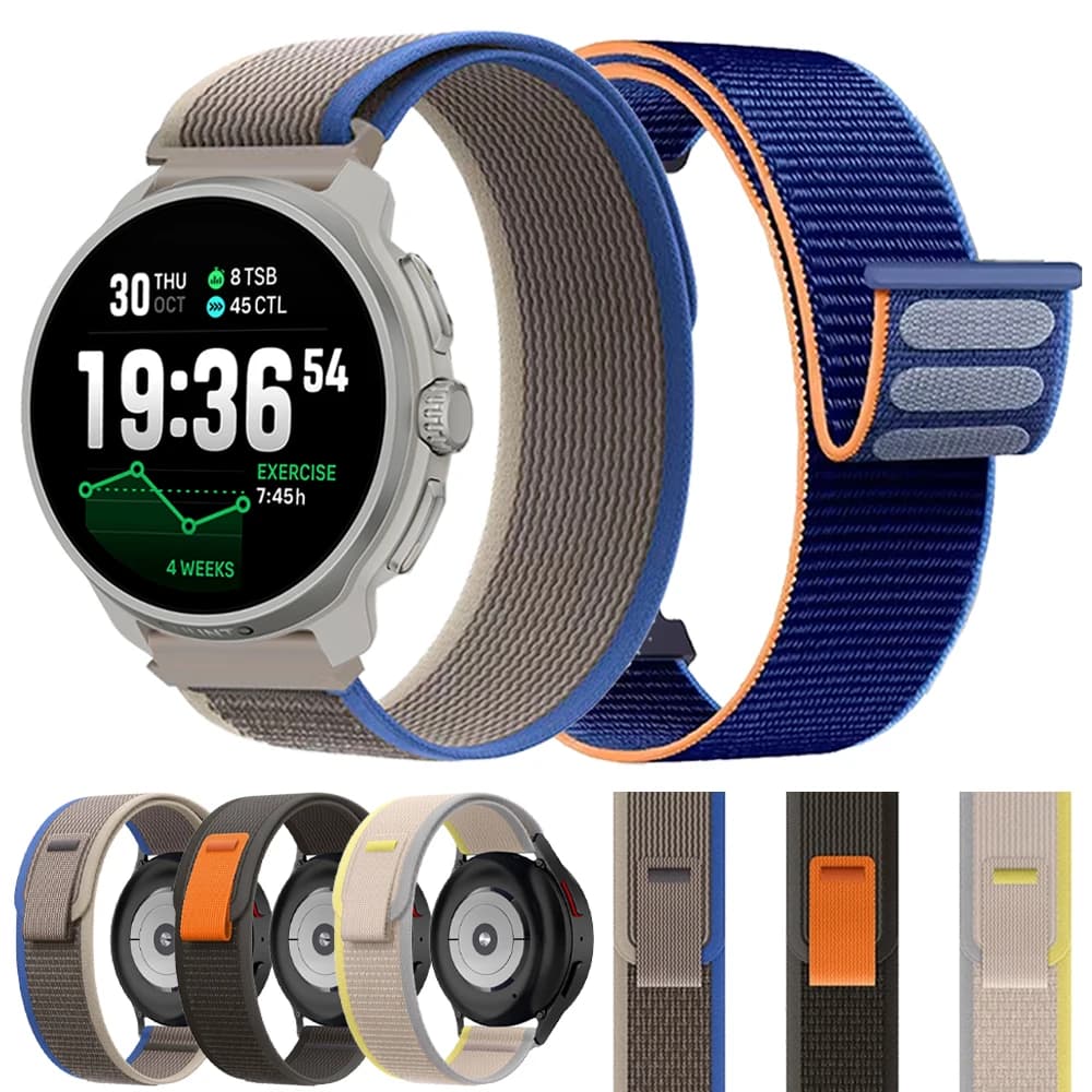 Cinturino di ricambio in nylon per SUUNTO RACE 2/S RUN VERTICAL OCEAN 9 Peak DLC/PRO cinturino sportivo per orologio Redmi/Xiaomi braccialetto da 22 mm