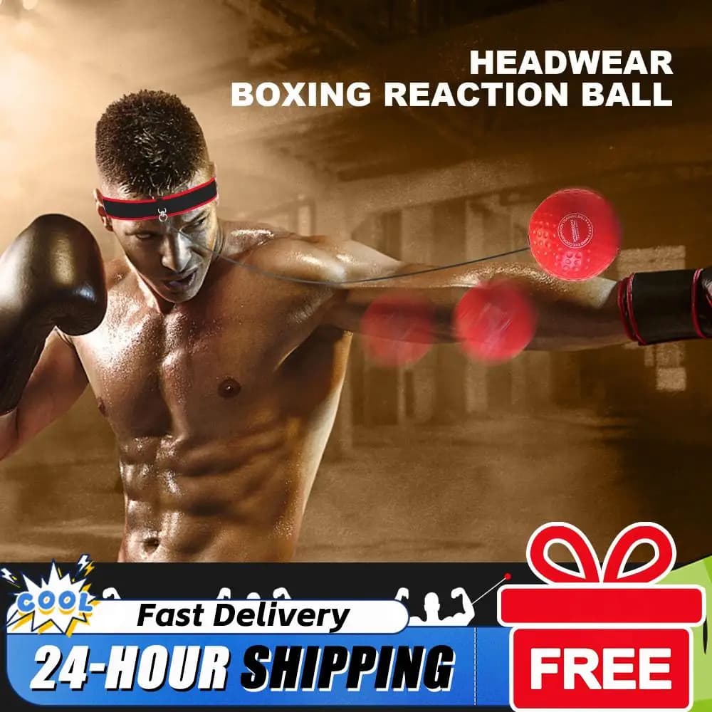 Palla da boxe per riflessi, palline da boxe con fascia, velocità di punzonatura, abilità di combattimento e coordinazione occhio-mano, allenamento per arti marziali