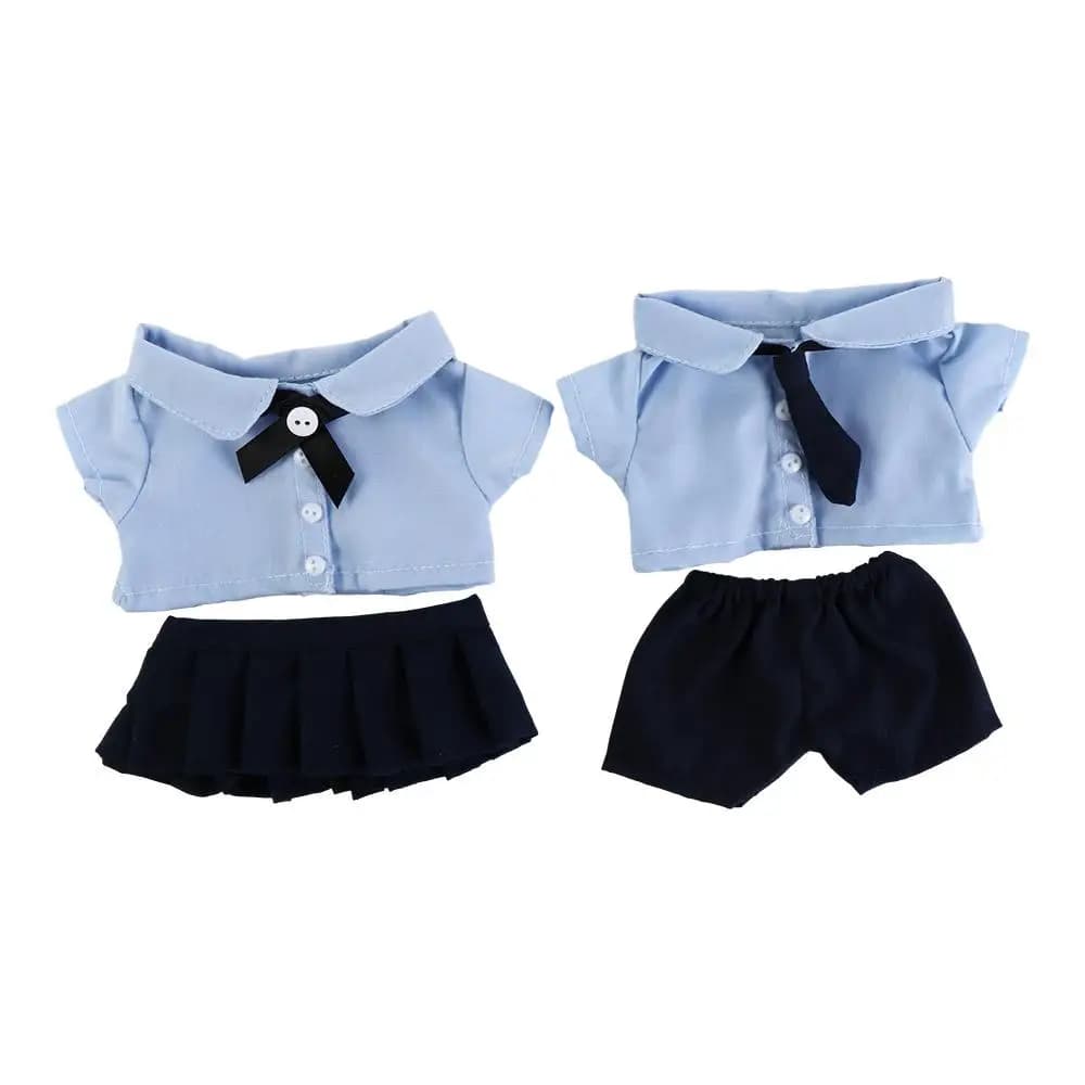 JK Uniform Preppy Cotton Doll‘s Clothes Lovely Plush Stuffed Idol Plush Doll Clothes Kawaii Cartoon Cotton Doll Outfit Dress