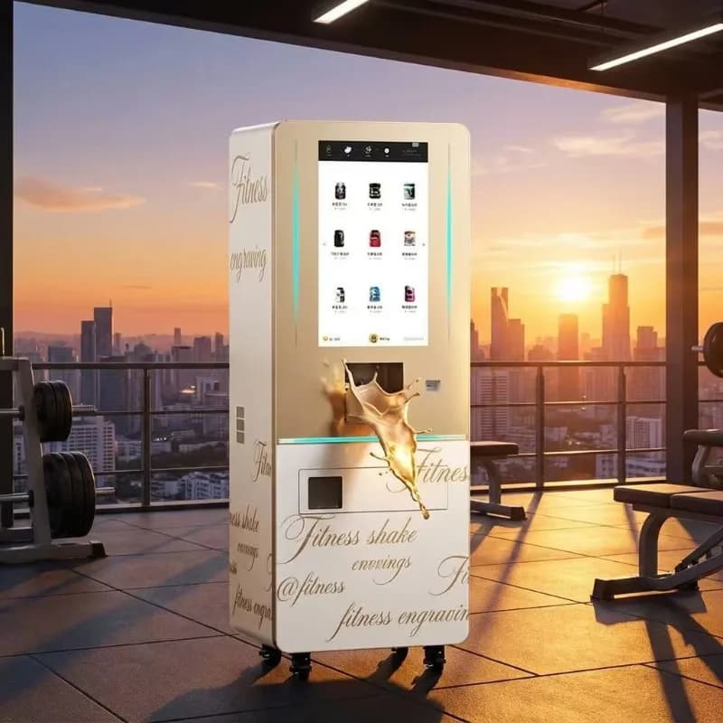 Customized Smart Protein Powder Vending Machine with Automatic Cup Dropping and High-Temp Cleaning System for Fitness Centers