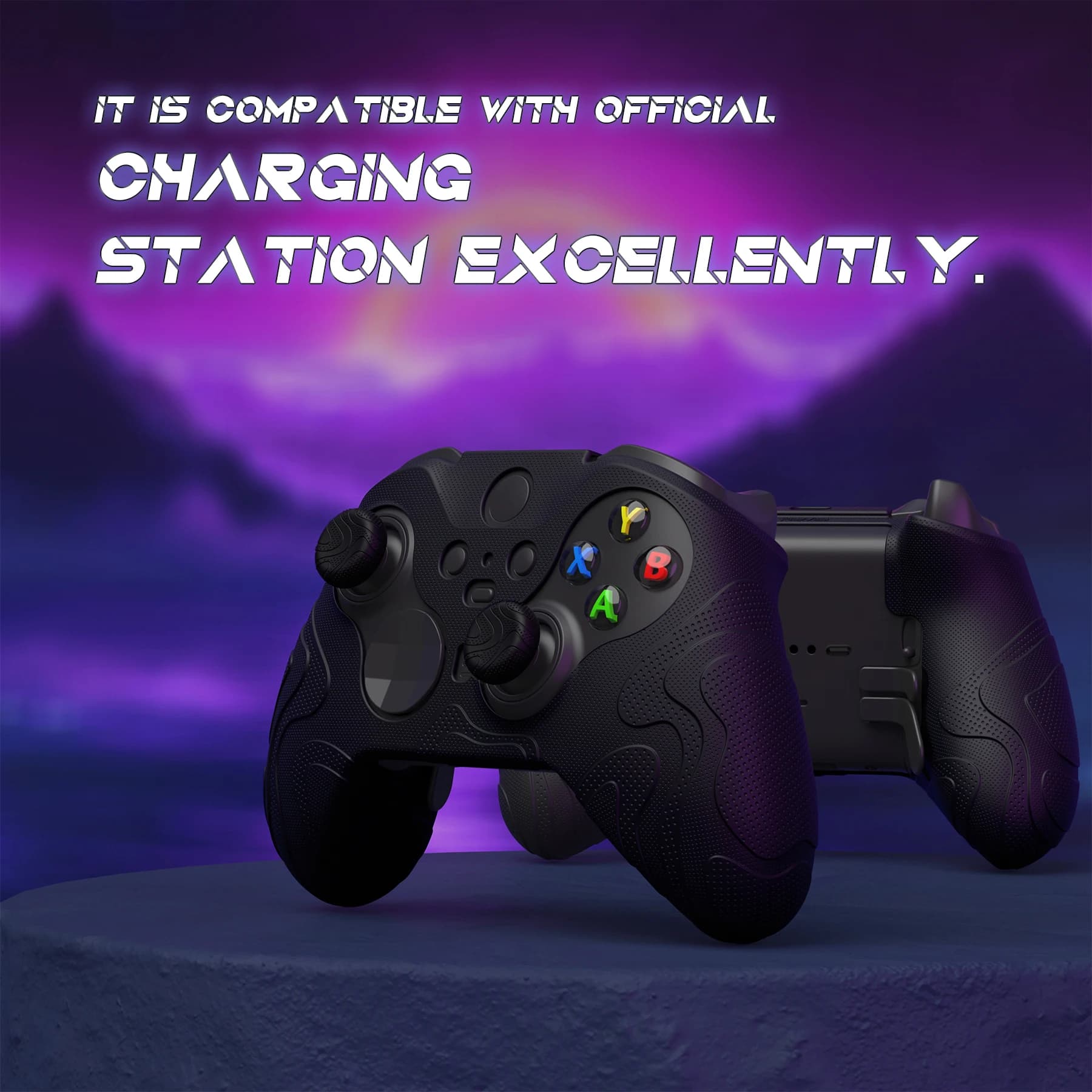PlayVital Mountain Range Edition Silicone Cover Anti-Slip Skin for Xbox Elite Wireless Controller Series 2 & Elite Series 2 Core