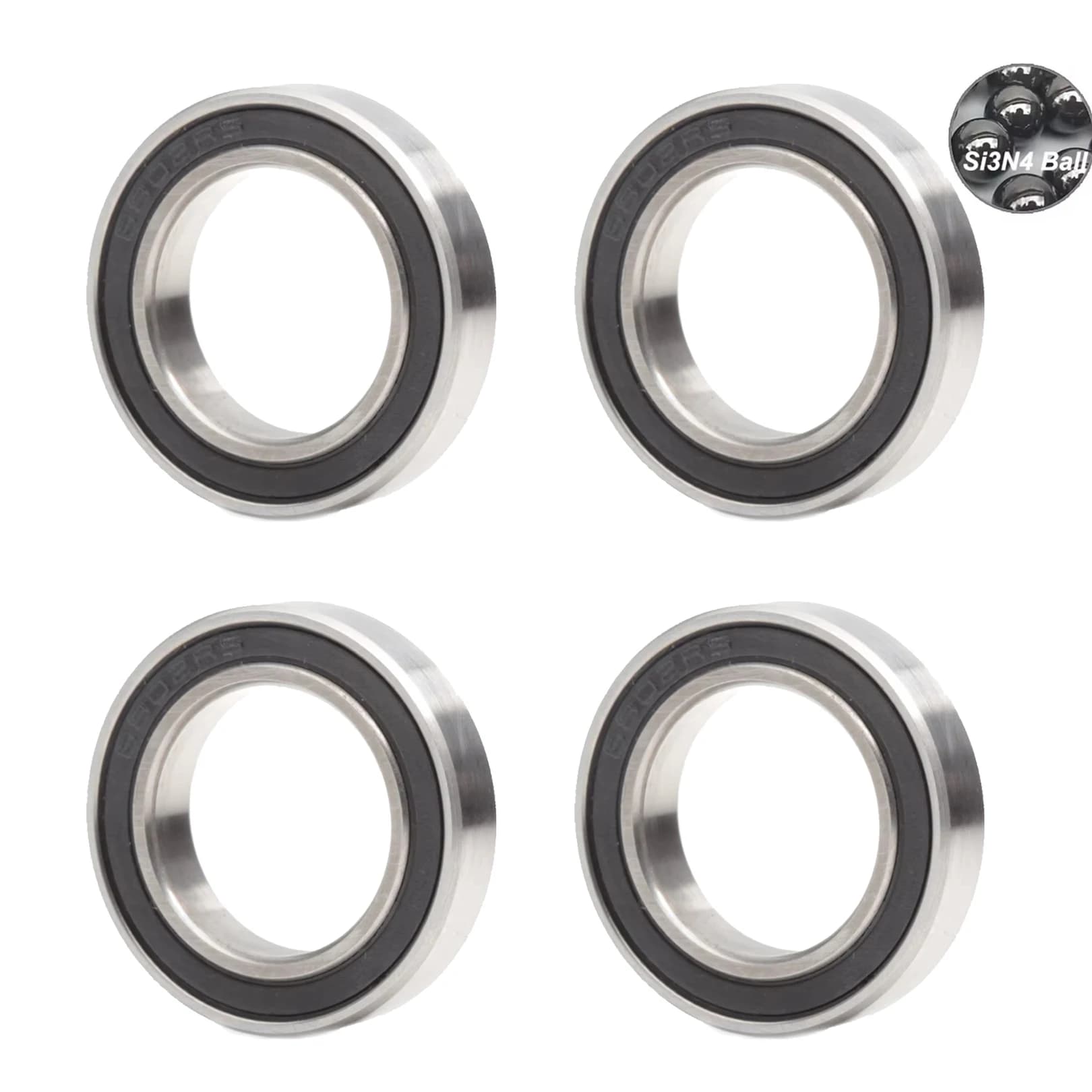 Cuscinetti Set di ruote per Powerway R36 Mozzo anteriore posteriore Movimento centrale per bicicletta Parti di riparazione Cuscinetto a sfere in ceramica