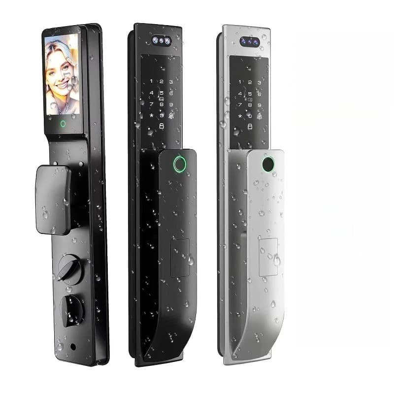 Sicurezza domestica push-pull con impronta digitale per serratura intelligente senza chiave con fotocamera