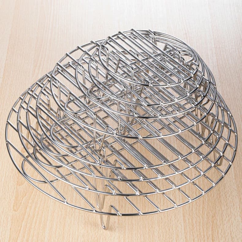 Microwave Oven Empty Grid Stainless Steel Frame High Fried Shelf Roofing Air Frying Cooking Oven Accessories Barbecue