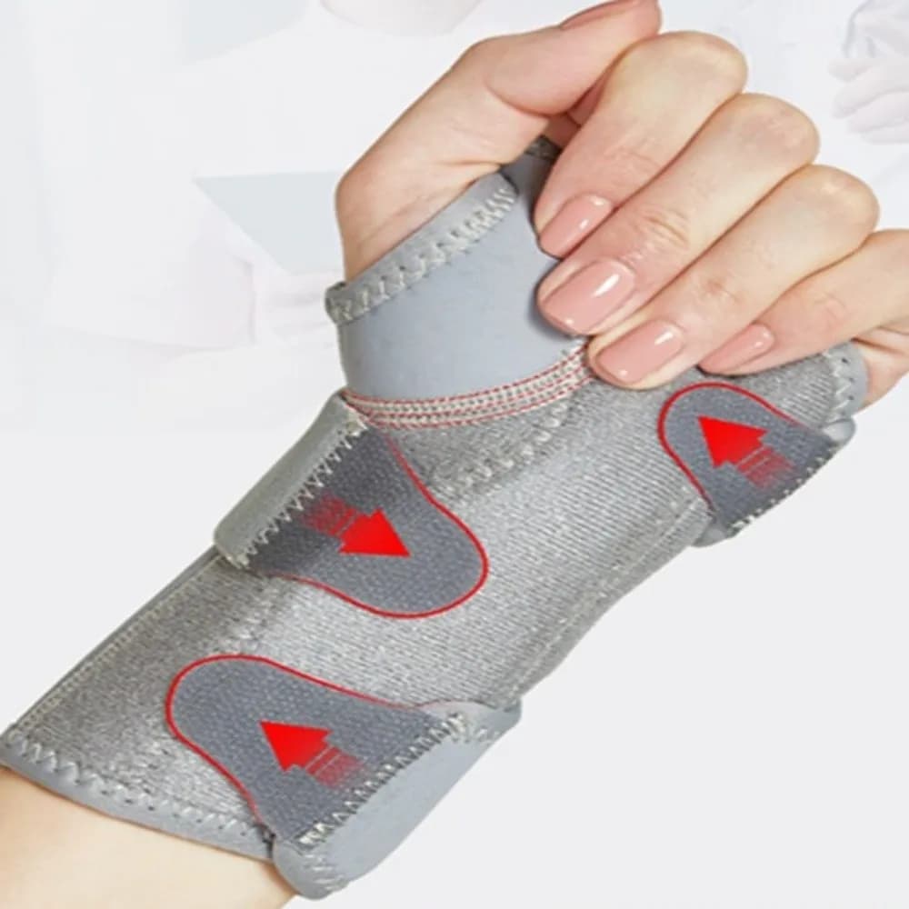 Supporto per Polso Regolabile per Tendinite, Lavabile, Stabilizzante, Traspirante, Ergonomico, per Digitazione
