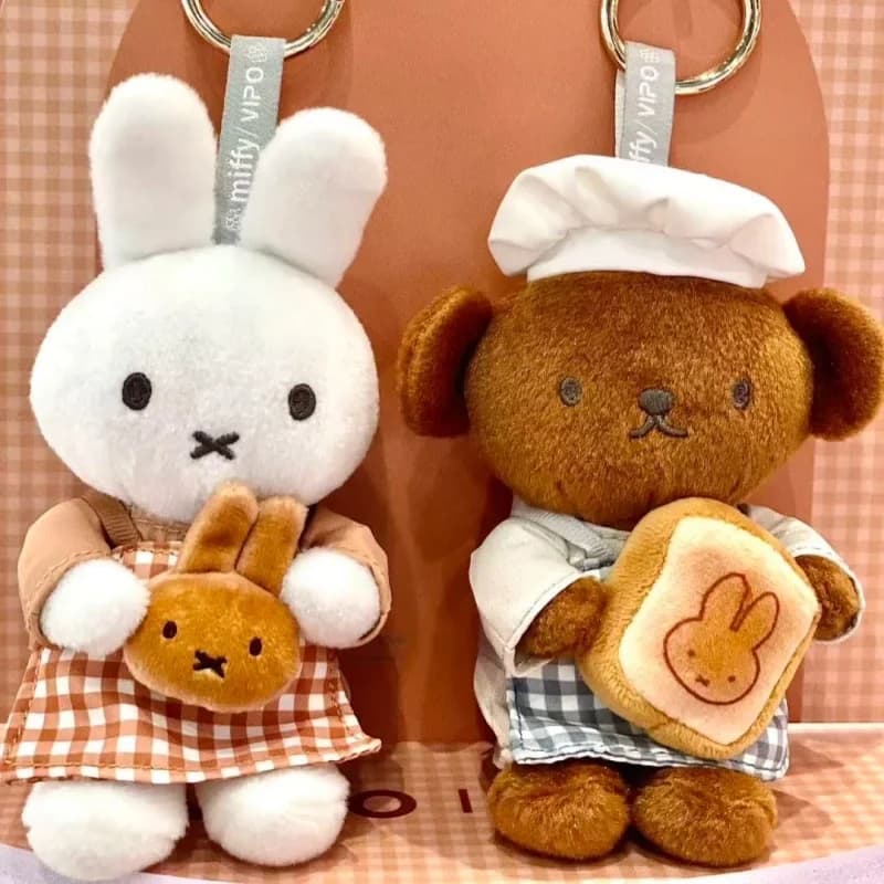 Vipo X Miffy Official Bakery Series Plush Keychain Blind Box / Charm Blind Box - Giocattolo alla Moda e di Tendenza, Regalo di Compleanno per Ragazze