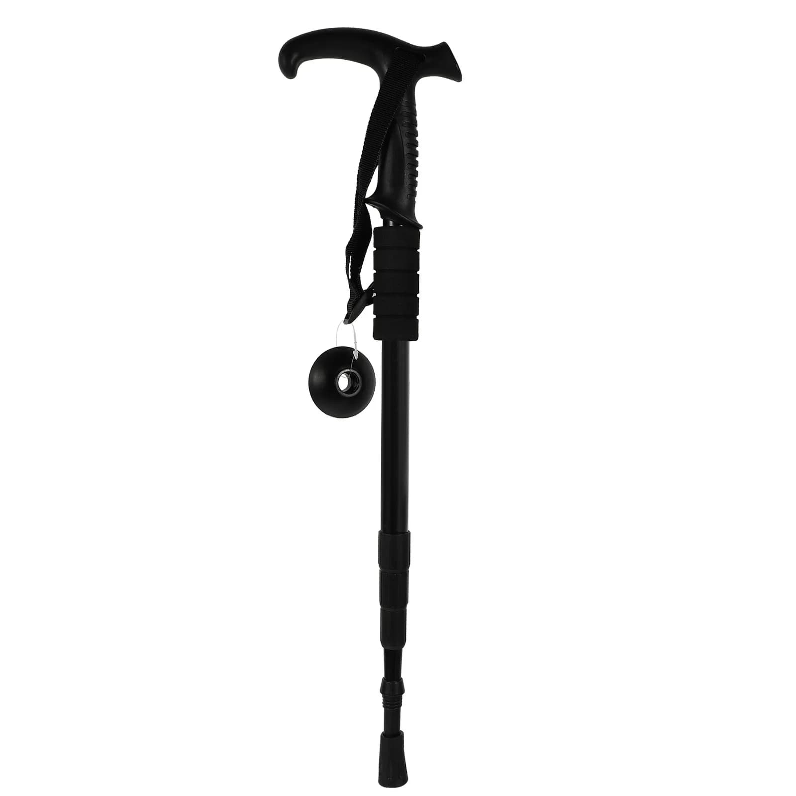 1Pcs Portable Trekking Pole Aluminum Alloy Outdoor Walking Stick Durable Lightweight for Mountaineering Hiking Camping