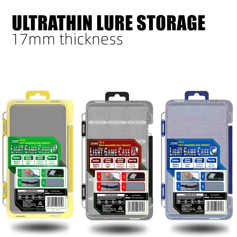 Mr JigginG 17 mm Ultra-thin Plastic Combination Case Flying Equipment Box Catching Esca Tools Fishing Equipment Accessories
