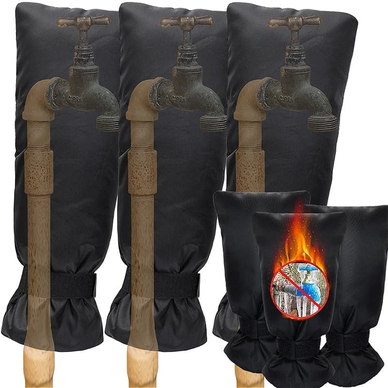 1/3PCS Inverno Copertura Del Rubinetto Esterno Giardino Cortile Panno Oxford Copertura Del Rubinetto Protezione Antigelo Coperture Del Tubo Flessibile Protezione del Rubinetto Idraulico