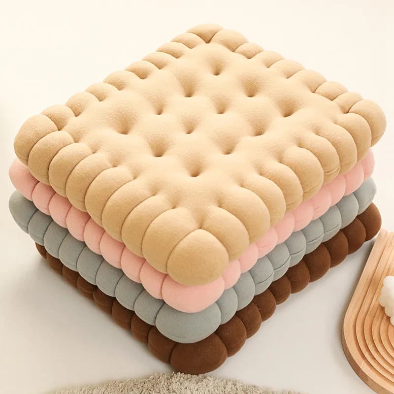 Biscuit Shaped Floor Cushions Yoga Pillow for Sitting on Floor Degrees of Comfort Meditation Floor Pillow Chair Pad JAF174