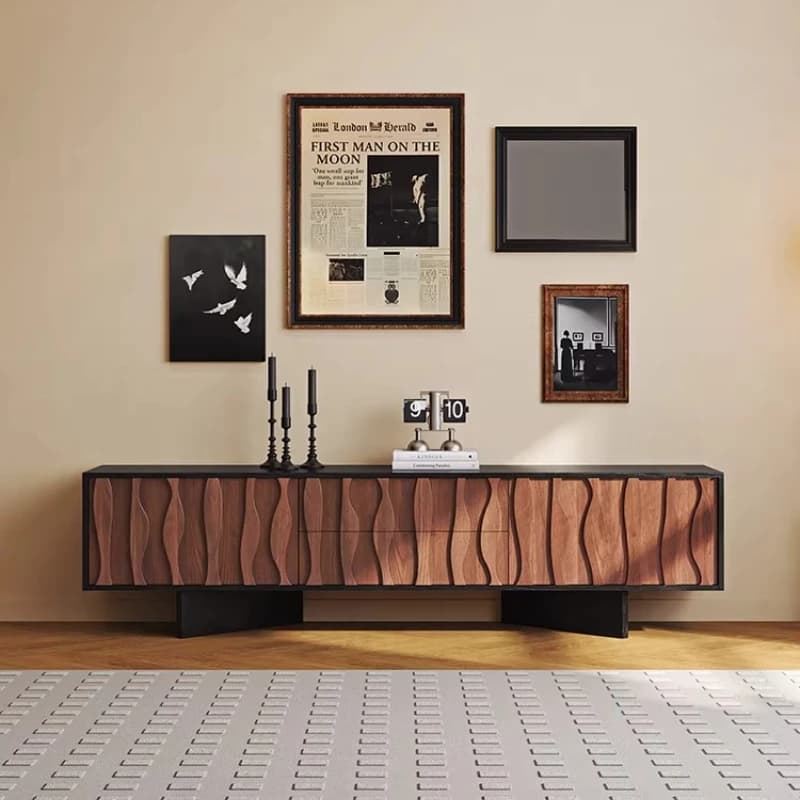 Mobile TV di Lusso con Gambe in Legno Vintage, Stile Mid-Century, per Camere da Letto, Arredamento per la Casa