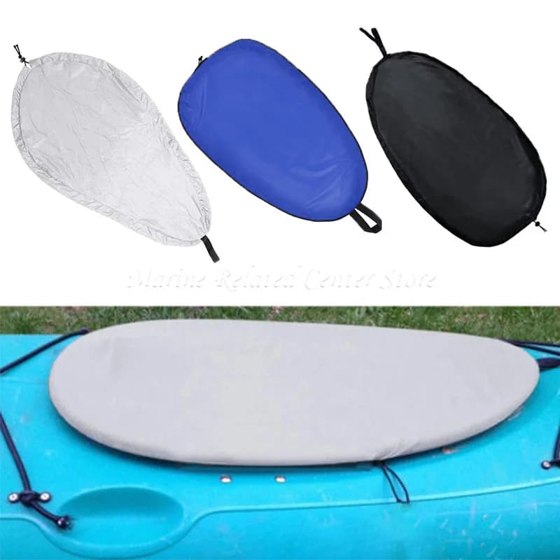 S-XL 420D Universal Cockpit Cover Fit Paddle Kayak Accessories for Boats Breathable Adjustable Blocking Protector Ocean Canoe