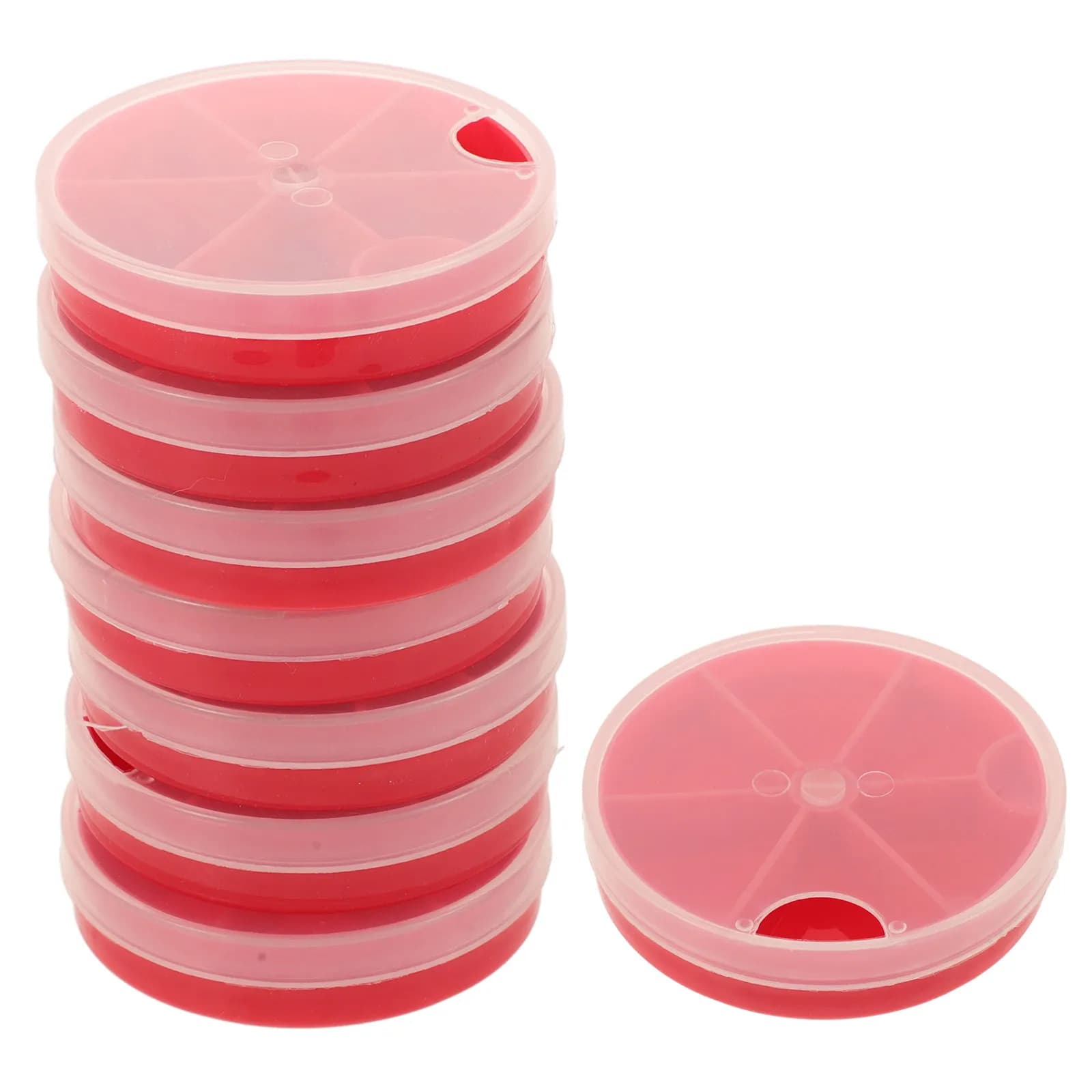 Set di 10 Scatole Compatte per Attrezzatura da Pesca, Organizzatore Portatile, Contenitore in Plastica per Ganci ed Esche