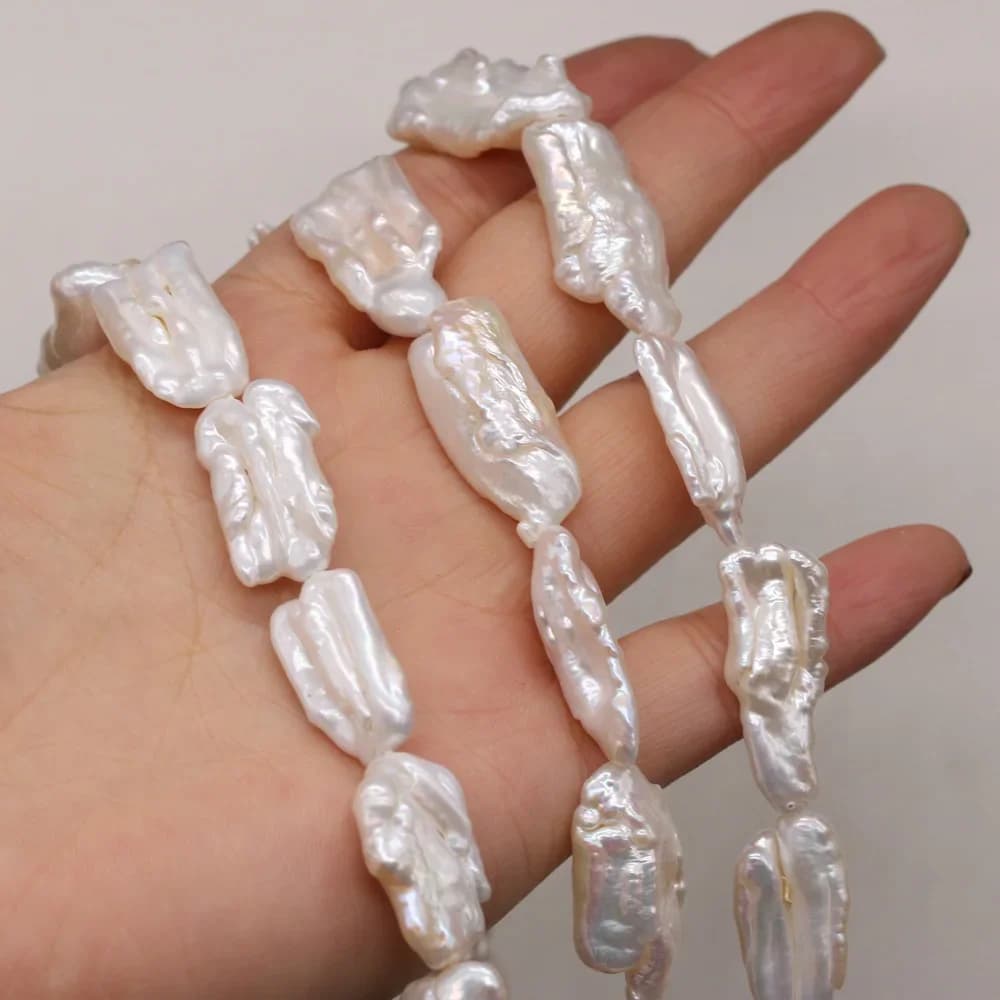 Perle sciolte irregolari barocche con perline d'acqua dolce naturali per la creazione di gioielli Accessorio per orecchini, braccialetti, collane fai da te