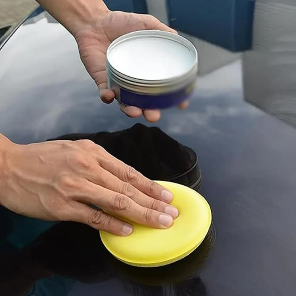 Set di 12 Spugne per Lucidatura Auto, Applicatori in Schiuma Morbida, Spugne Rotonde per Applicazione Cera su Veicoli