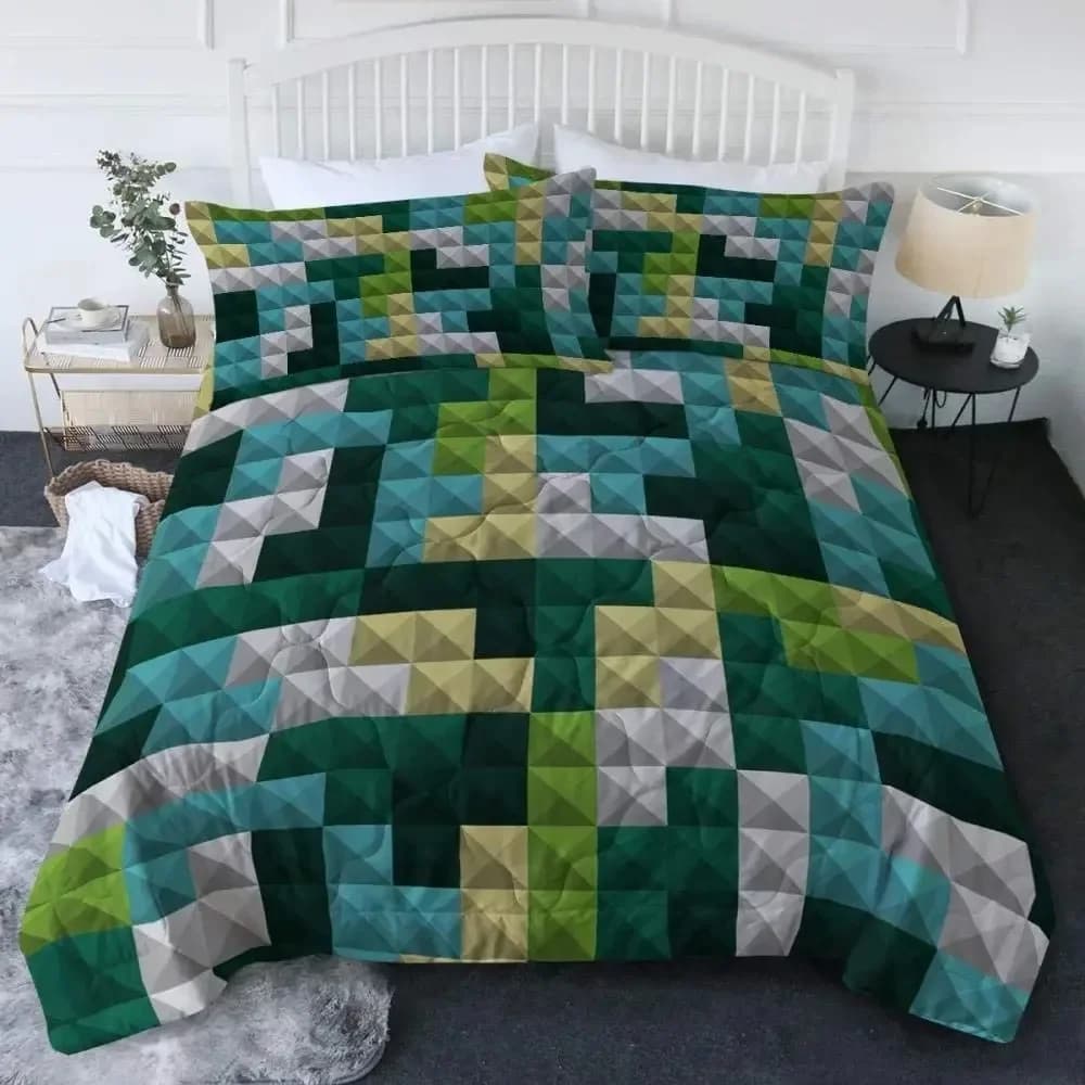 Puzzle 3D Building Block Scacchi Comodo copripiumino Copripiumino Federa Set biancheria da letto Decorazione camera da letto per bambini Tessili per la casa