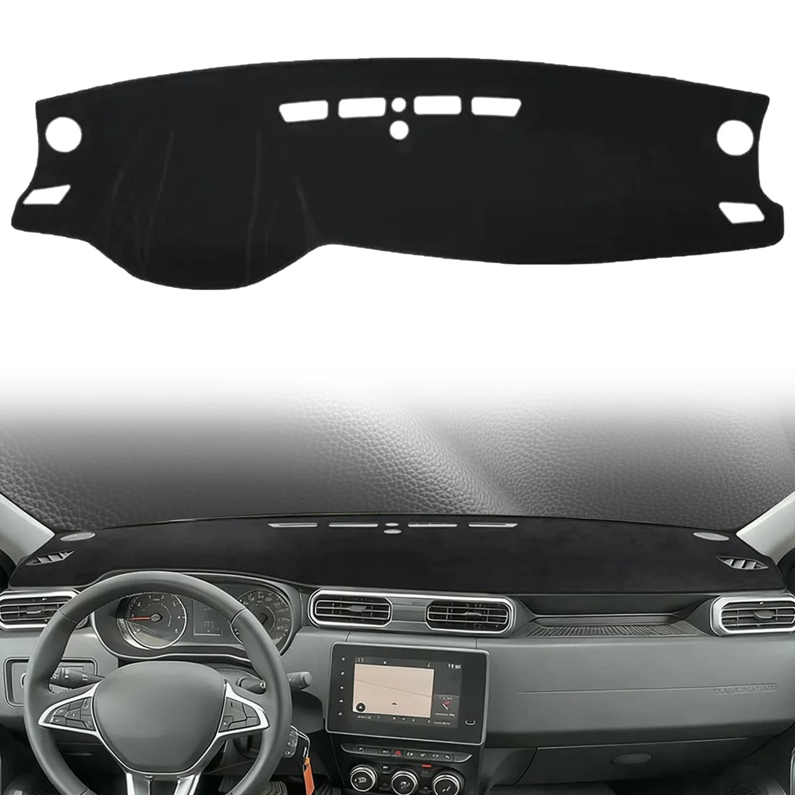 Per Renault Dacia Duster 2023 2022 2021-2018 ​ ​ Tappetino Protettivo per Cruscotto Auto, Copertura Parasole per Cruscotto, Accessori Protettivi