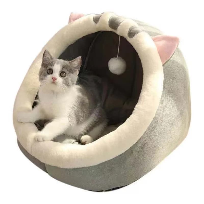 Cuccia per animali domestici per tutte le stagioni, cuccia semi-chiusa per cani e gatti, cuccia avvolgente per animali domestici, articoli per animali domestici