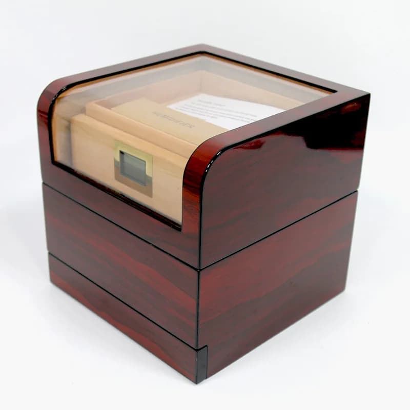 High-end Cigar Cabinet Moisturizing Cigar Box Large Capacity with Skylight Cigar Display Cabinet Multi Layer Moisturizing Box