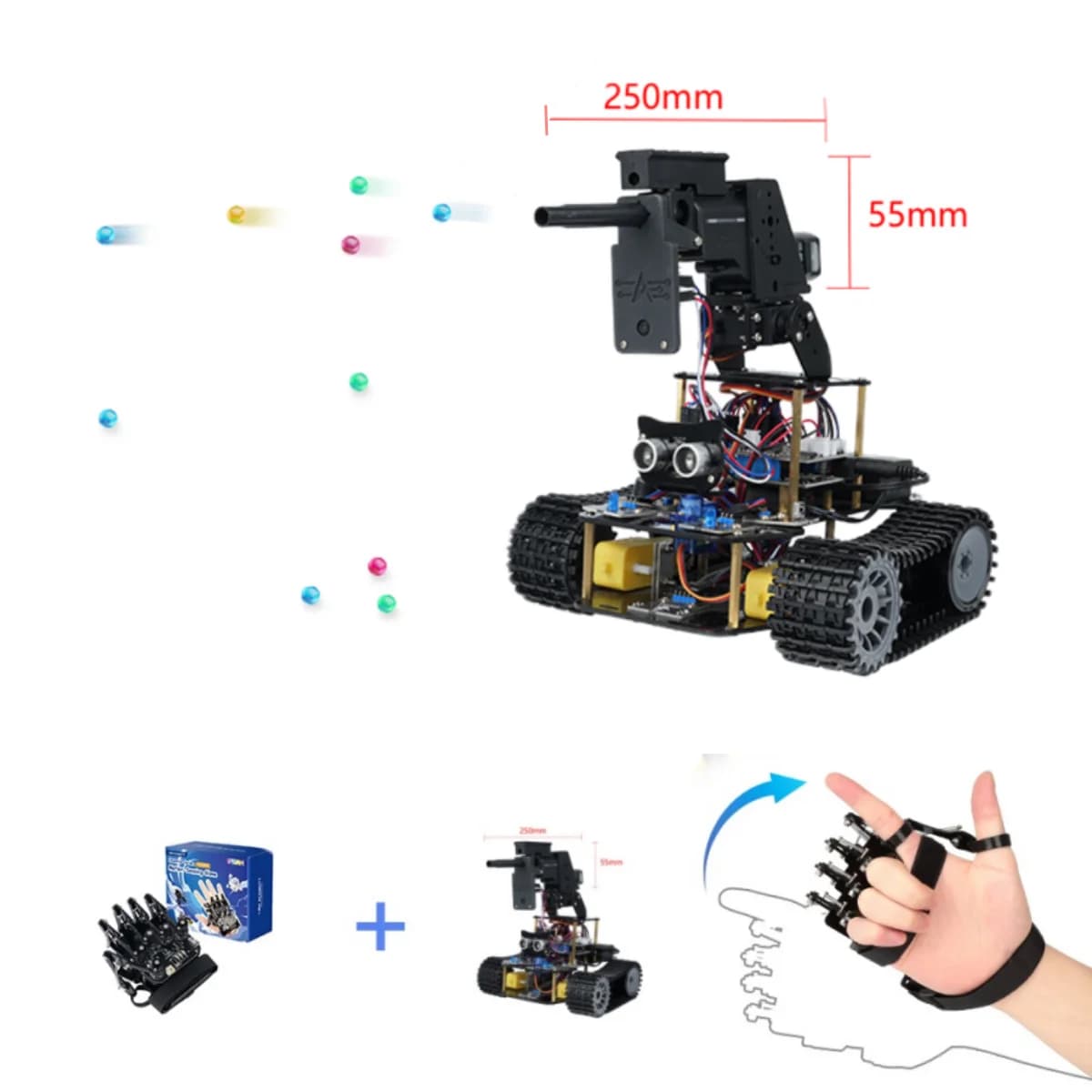 ACEBOTT ESP32 IoT WiFi Ruota Programmabile Evitamento Ostacoli Tracciamento Codifica Graffi Starter Smart Robot Car kit per Arduino
