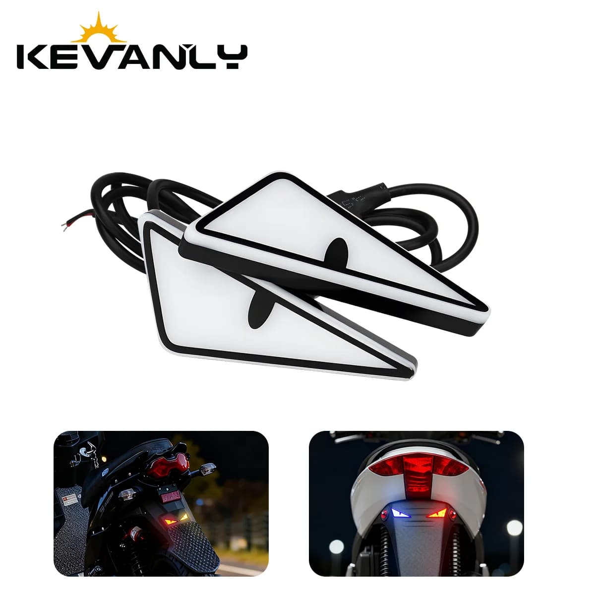 Set di Luci LED Universali a Occhi di Diavolo per Moto, Fari a Occhi di Demone, Mini Proiettore per Moto, Lampada Decorativa per Auto