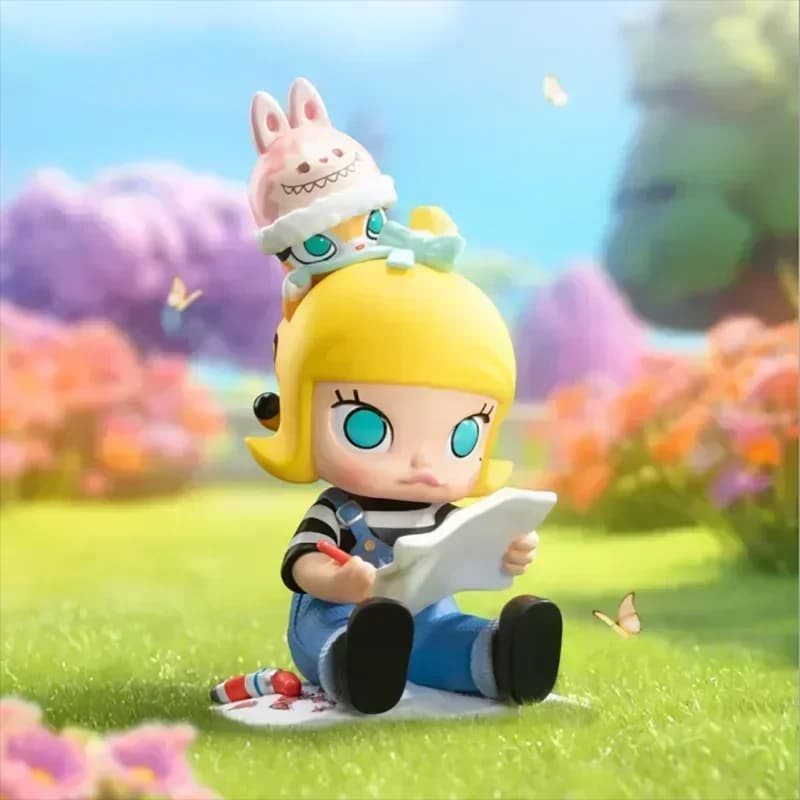 POP MART Look for MOKOKO Series Blind Box Anime Figure - Statuetta Anime da Collezione - Ornamento da Scrivania Carino - Borsa a Sorpresa Originale - Regalo per i Fan