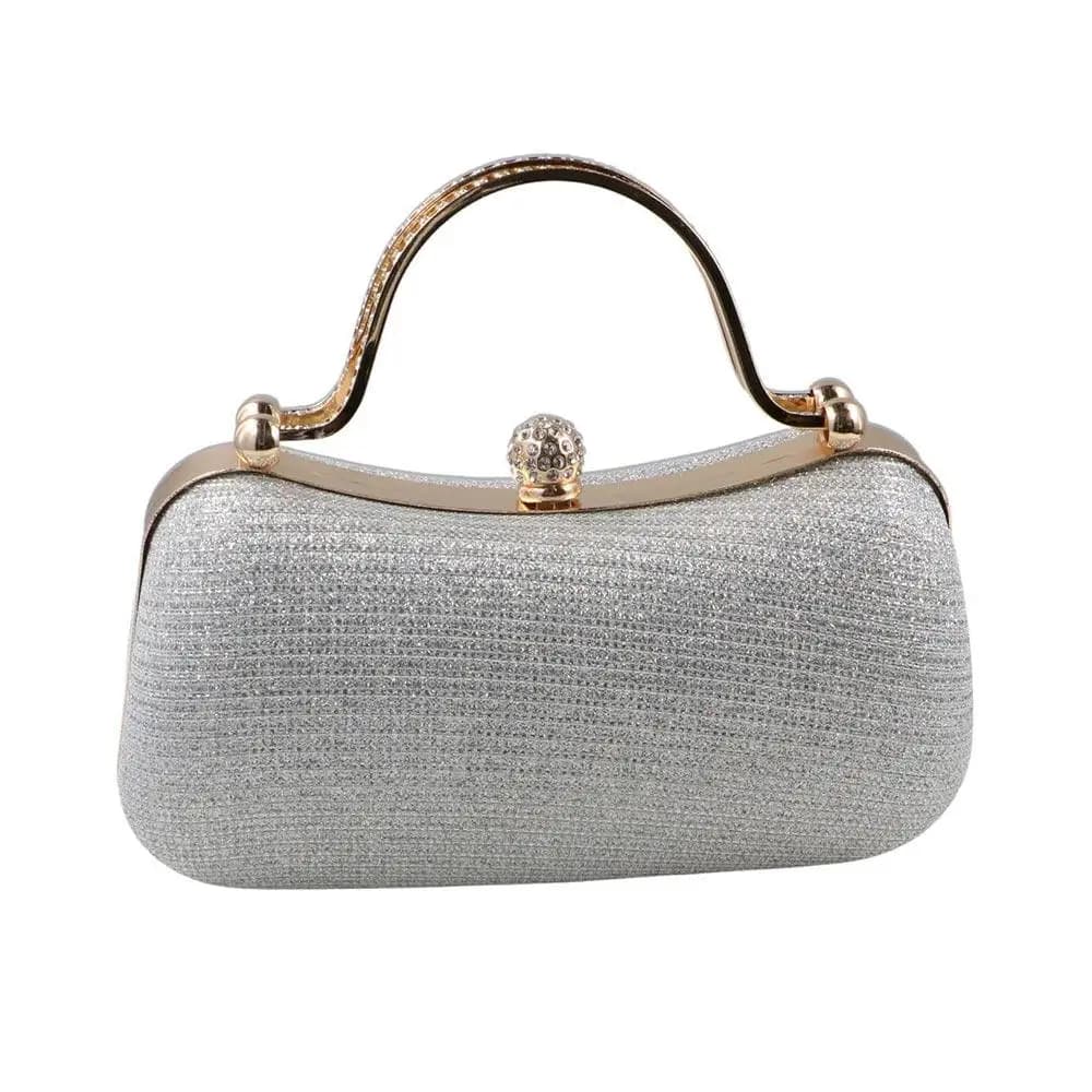 Elegant Glitter Evening Banquet Bag Wrist Bag Large Capacity Box Handbag Crossbody Bag Shoulder Bag Ladies Clutch Bag Party