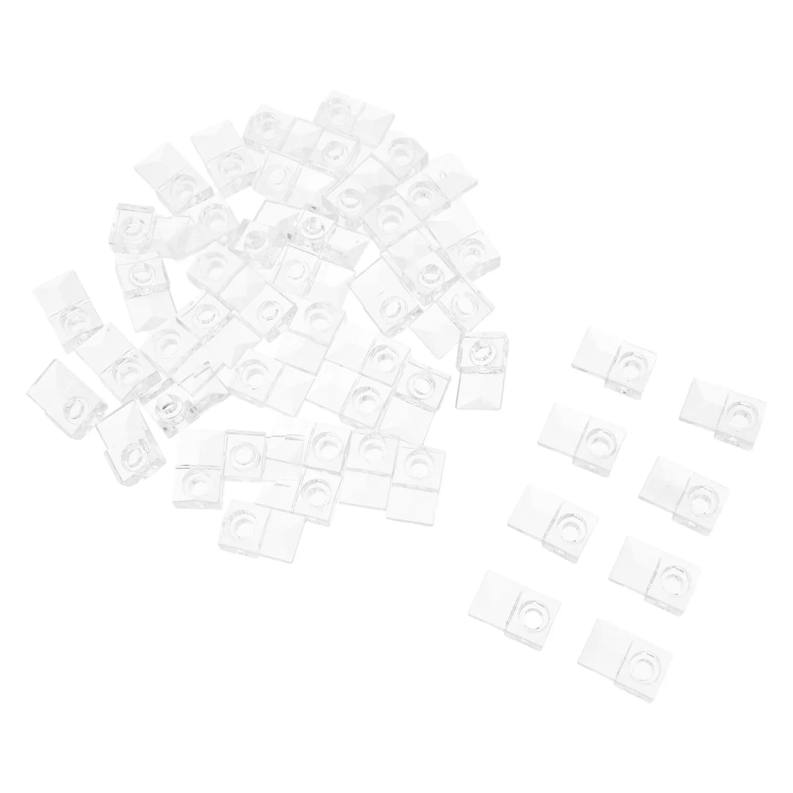50 Set di Clip per Specchi, Kit di Montaggio a Parete per Specchi in Vetro, per Bagno, Soggiorno, Piastrelle, Cemento, Cartongesso, Regolabili e Sicure