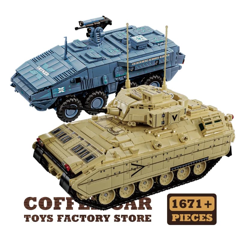 Main Tank T-14 Building Blocks Soldier Armored Cars Model Military Panzer KF51 MOC Bricks Puzzle Toys Adult Gifts DIY Collection