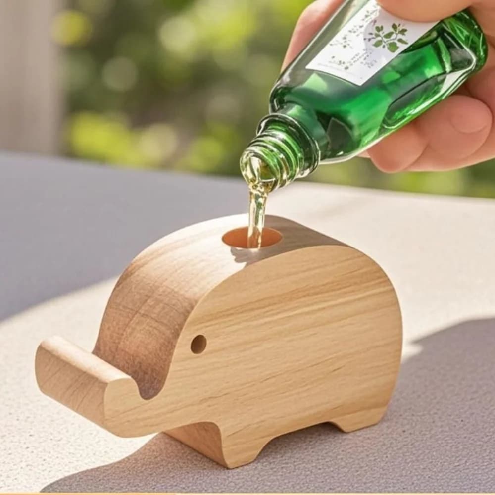 Eco-Friendly Wooden Aromatherapy Diffuser Refreshing Air Fragrance Diffused Essential Oil Diffuser Long-lasting