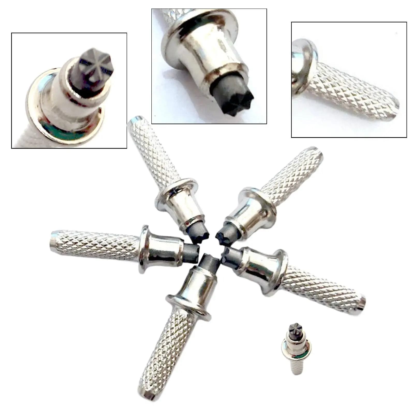 5Pcs Alpenstock Tip Universal Protector Non Slip Cane Tips Trekking Poles Tip for Climbing Camping Walking Mountaineering Stick