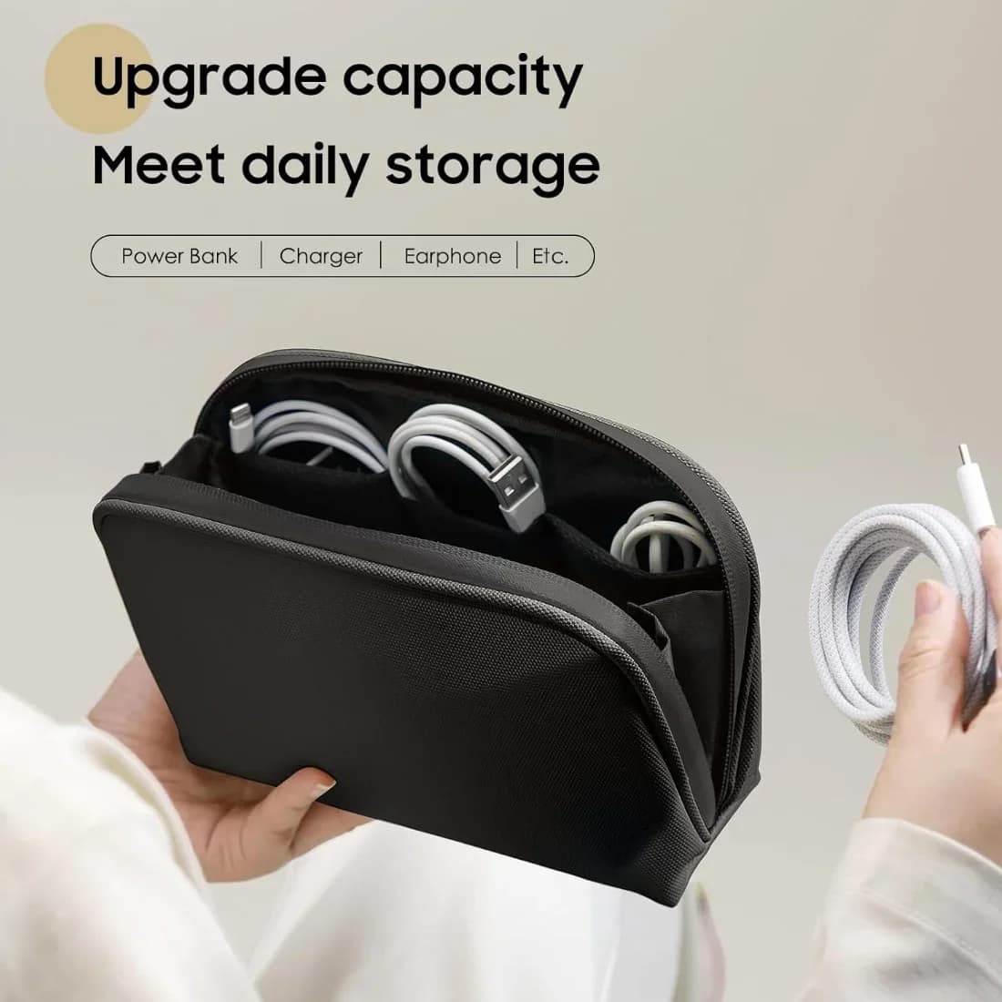 Organizer Elettronico 2026: Custodia per Power Bank e Accessori, Borsa per Cavi USB e Dischi Rigidi