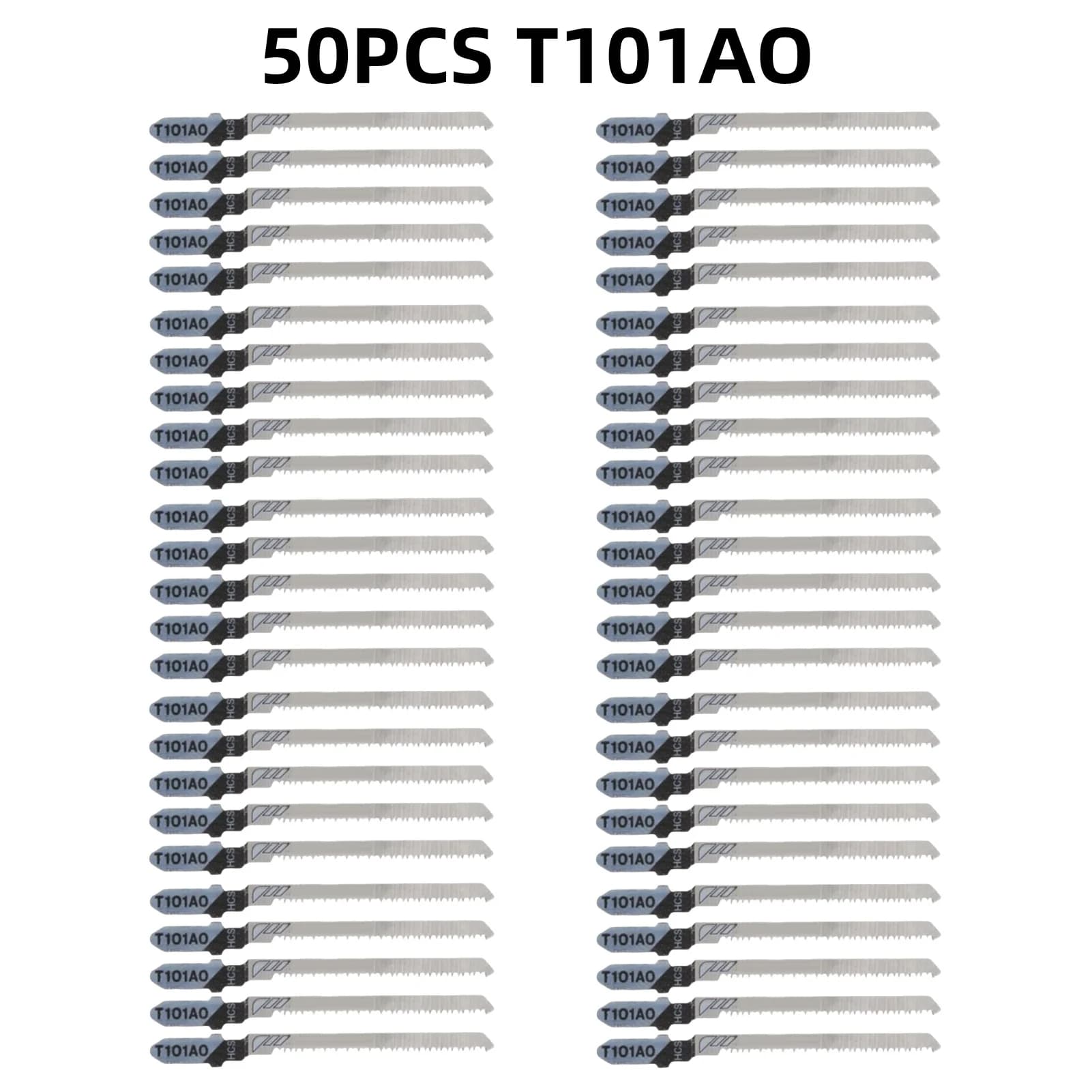 50PCS T101AO 3inch T-Shank Clean Curved Cutting Jig Saw Blades HCS Jigsaw Cutter Woodworking Tool Accessories For Curved Cutting