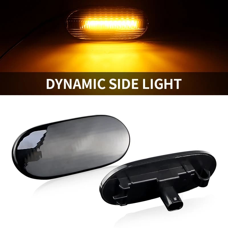 2PCS LED Indicatore Laterale Luce Anteriore Posteriore Segnale di Girata Lampada Ambra per Mercedes-Benz Sprinter W906 2006-2018 per VW Crafter 2006-2016