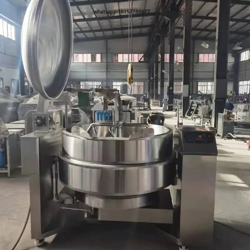 Full Automatic Commercial Electric Heating Cooker with Mixer( Factory Jacketed Kettle)