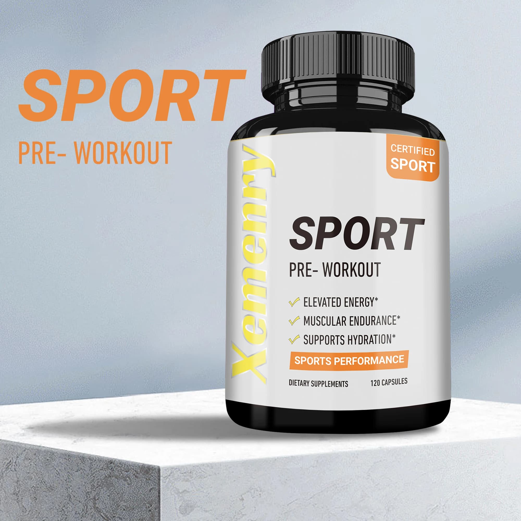 Integratore pre-allenamento sportivo - Supporta la salute muscolare, costruisce la massa muscolare e migliora le prestazioni atletiche - 120 capsule