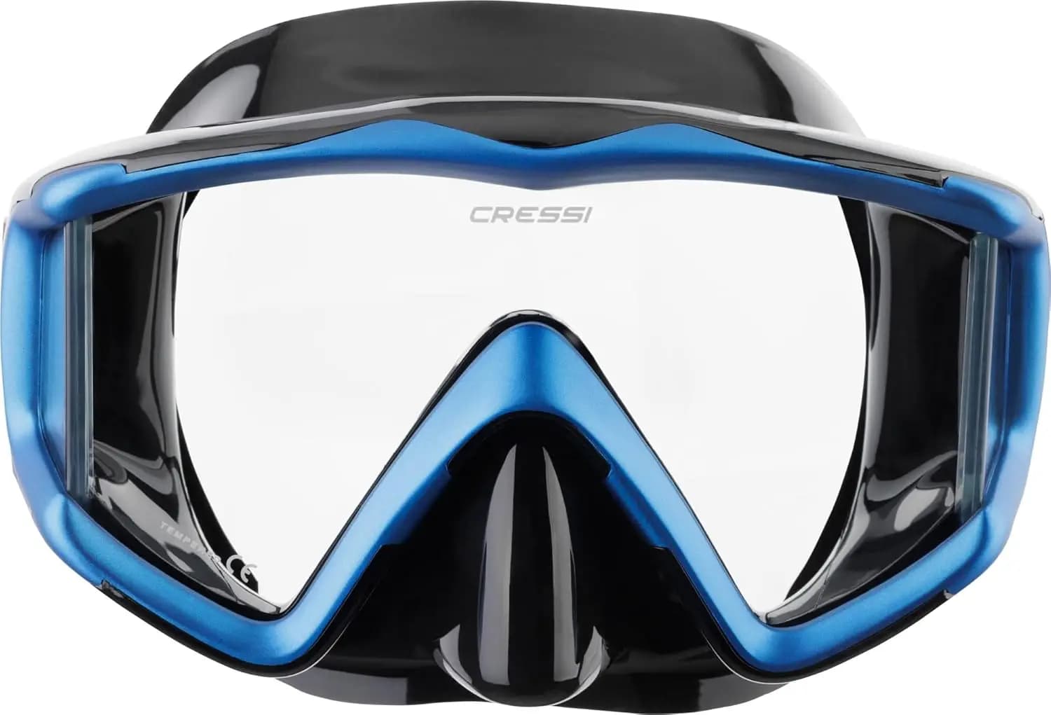Professional Scuba Diving Snorkeling Mask, Pure Comfortable Silicone Construction, Includes Multiple Panoramic Lens Options, Italian Design
