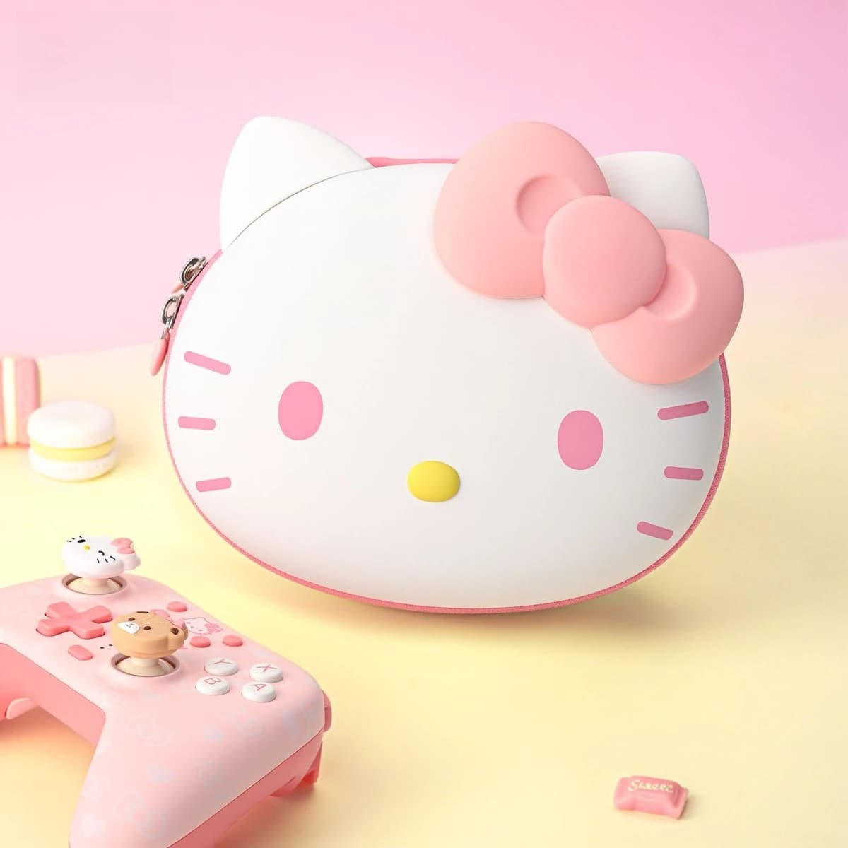 Borsa Porta Controller Anime Sanrio Hello Kitty, Borsa a Tracolla Singola per PS5 NS Pro Xbox Gamepad, Kawaii Nuova