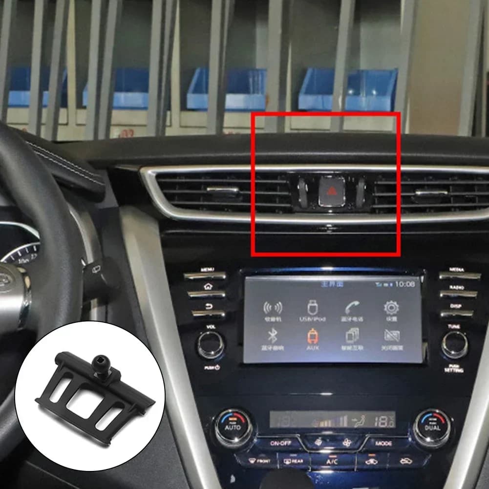 Supporto per telefono da auto, staffa di montaggio dedicata, base fissa per Nissan Tiida X-Trail Sylphy Murano Bluebird Patrol Teana Qashqa