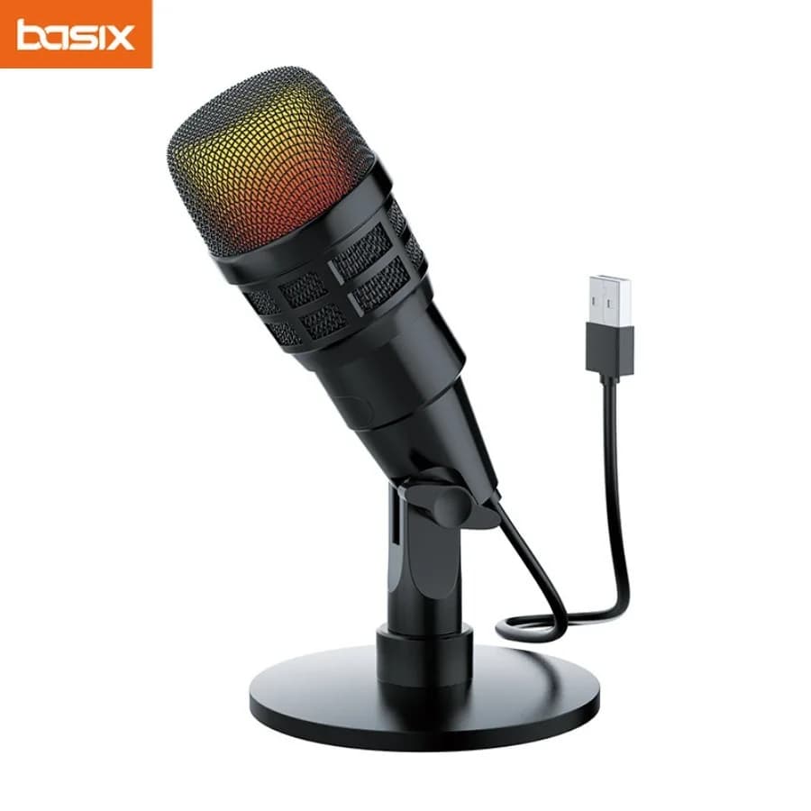 Microfono per computer per PC Mac notebook Podcast Microfono USB per streaming live Karaoke Microfono a condensatore da gioco con cancellazione del rumore
