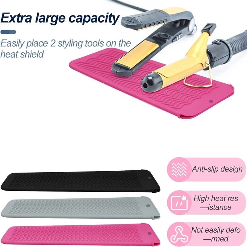 Protective cover for iron multifunctional hair curler Anti-slip pad for thermal insulation for hair styling tools Silicone case