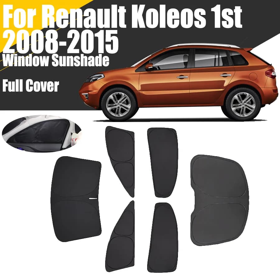 Personalizzato Copertura Completa Finestra di Automobile Parasole Per Renault Koleos 1st 2008 - 2015 Privacy Tenda Cieca Parabrezza Anteriore 2010 2012 2013