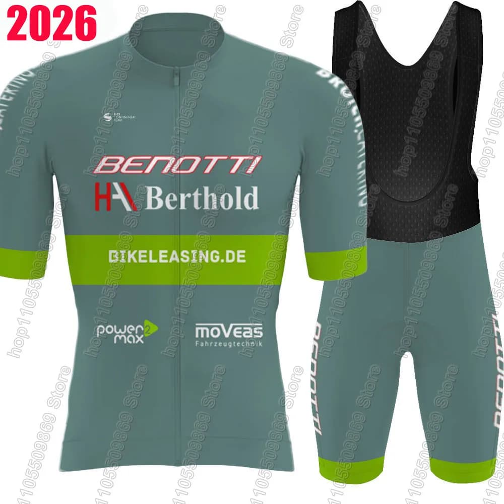 Completo da Ciclismo Benotti Berthold 2026: Maglia e Salopette da Uomo per Bici da Corsa e MTB