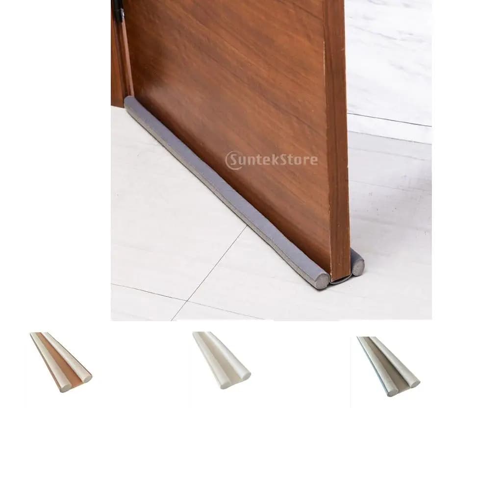 Door Bottom Seal Strip Stopper EVA Draft Blocker Self Adhesive Weatherstrip for Home Doors and Windows