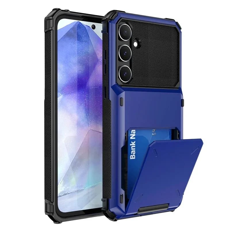 Anti-shocket wallet case with Card slot for Samsung Galaxy A56 A35 A25 A15 A54 A34 A14 A12 A32 S24 S26 Ultra Plus
